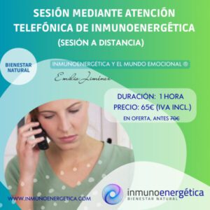 Sesión a distancia de la terapia alternativa Inmunoenergética